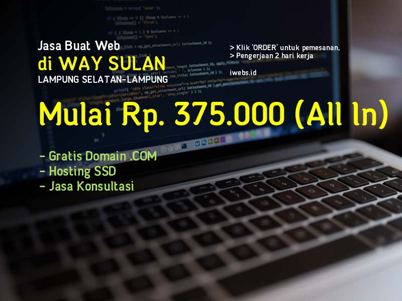Jasa Buat Web Di Way Sulan Kab Lampung Selatan
