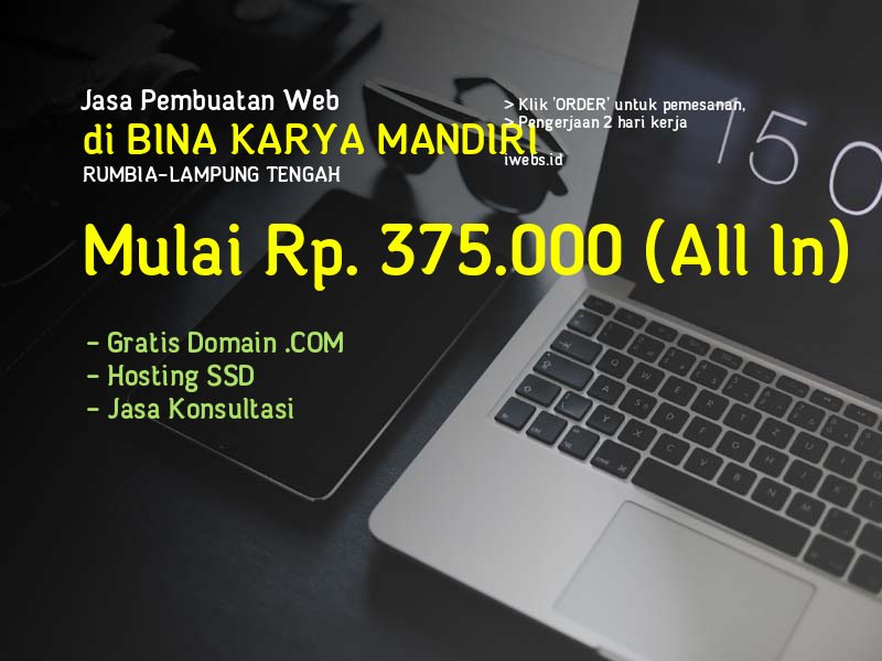 Jasa Pembuatan Web Di Bina Karya Mandiri Kec Rumbia Kab Lampung Tengah - Lampung