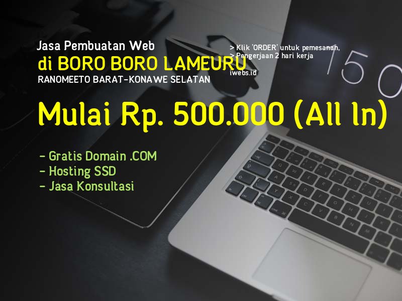 Jasa Pembuatan Web Di Boro Boro Lameuru Kec Ranomeeto Barat Kab Konawe Selatan - Sulawesi Tenggara