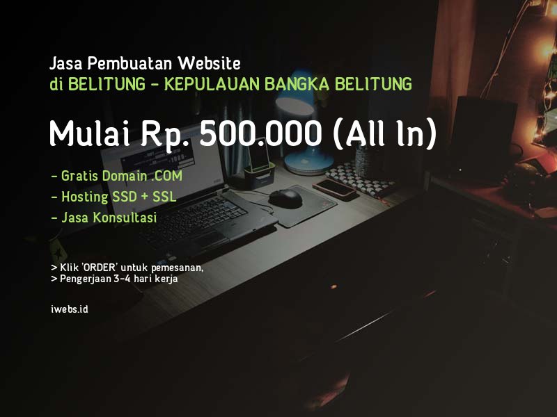 Jasa Pembuatan Website Belitung - Mulai Rp. 500.000