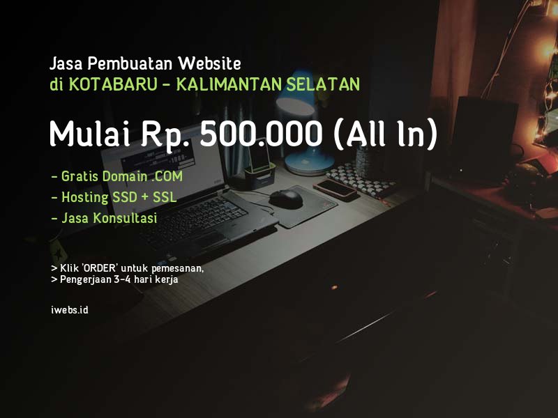 Jasa Pembuatan Website Kotabaru - Mulai Rp. 500.000
